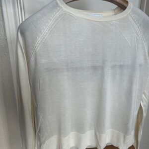 Zara Off-White Knit Top